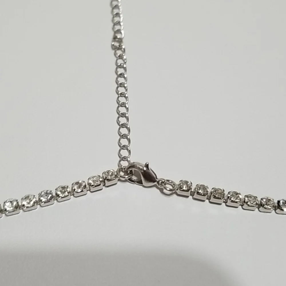 Long Silver CZ Chain - Picture 3 of 6
